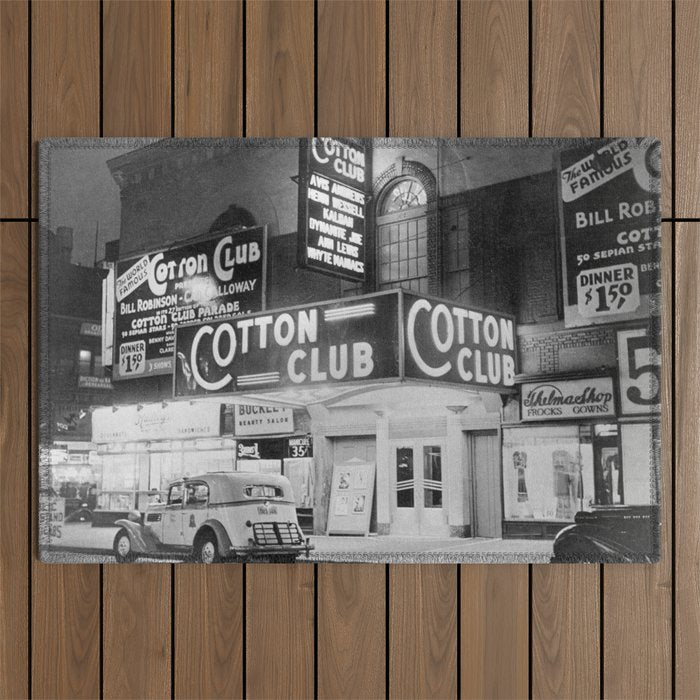 African American Harlem Renaissance Cotton Club Jazz Age Photograph Outdoor Rug Gallery Image 1