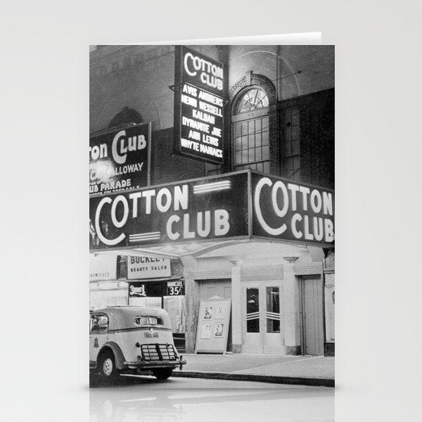 African American Harlem Renaissance Cotton Club Jazz Age Photograph Stationery Card Gallery Image 1