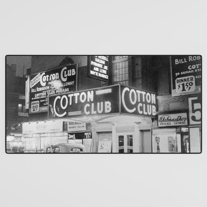 African American Harlem Renaissance Cotton Club Jazz Age Photograph Desk Mat Gallery Image 3