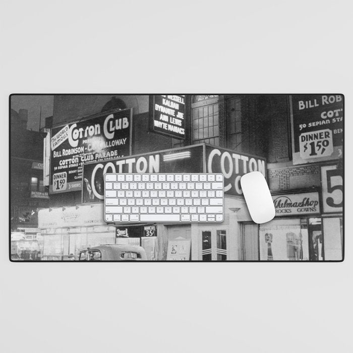 African American Harlem Renaissance Cotton Club Jazz Age Photograph Desk Mat Gallery Image 1