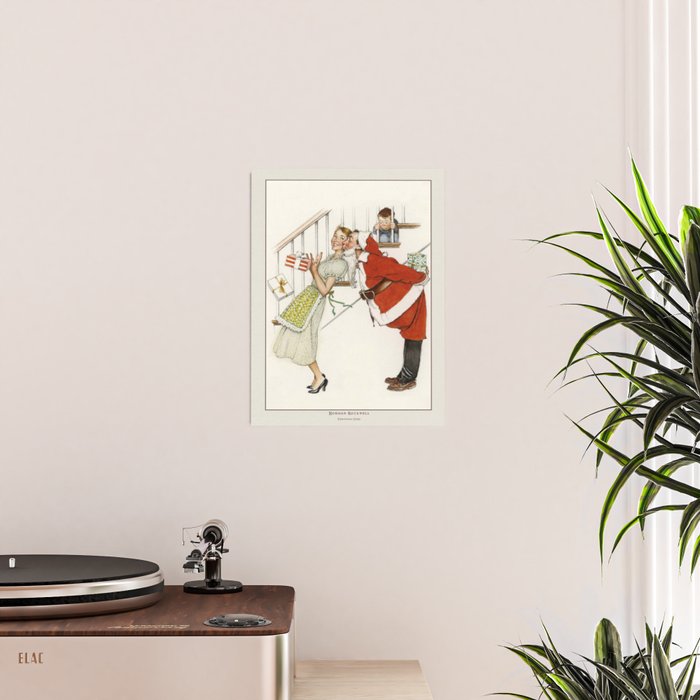 Vintage Christmas Poster-Christmas Card-Norman Rockwell 2. Poster Gallery Image 2
