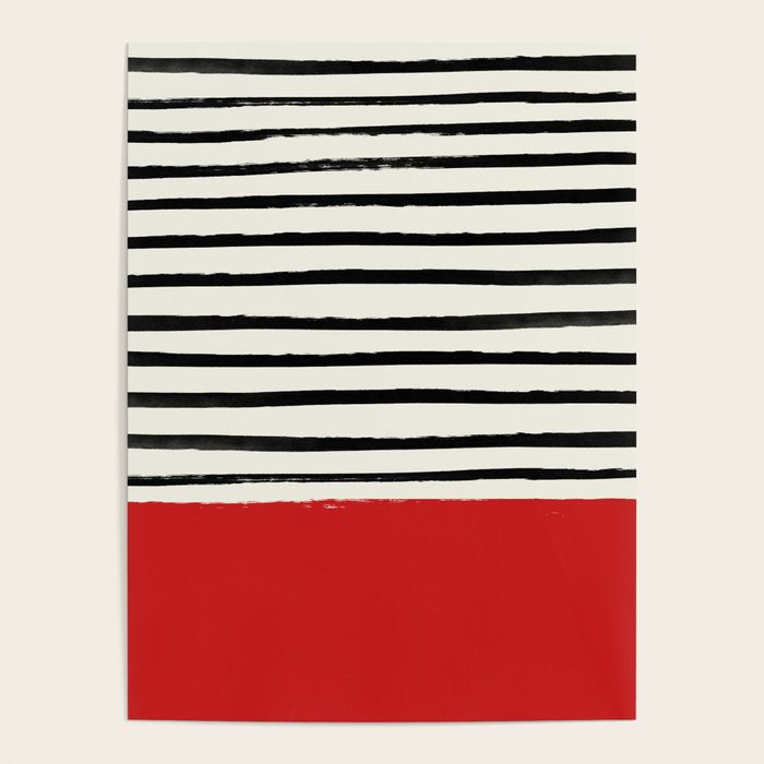 Red Chili x Stripes Poster Gallery Image 1