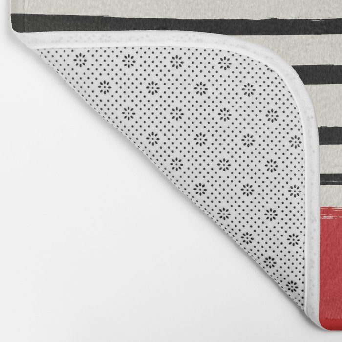 Red Chili x Stripes Bath Mat Gallery Image 2
