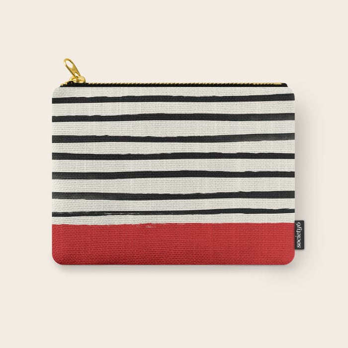 Red Chili x Stripes Carry All Pouch Gallery Image 1