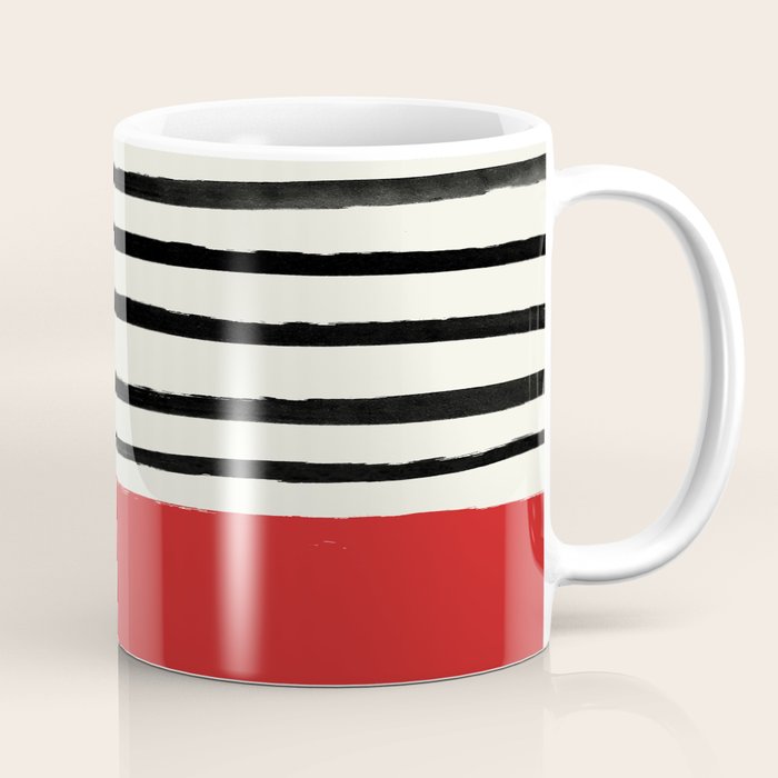 Red Chili x Stripes Coffee Mug Gallery Image 1