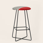 Red Chili x Stripes Stool Gallery Image 1