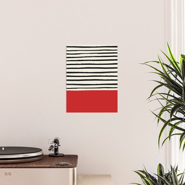 Red Chili x Stripes Poster Gallery Image 2