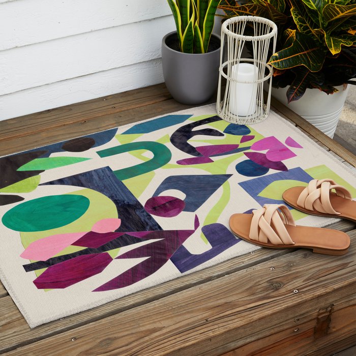 Purple Passion Outdoor Rug Gallery Image 2