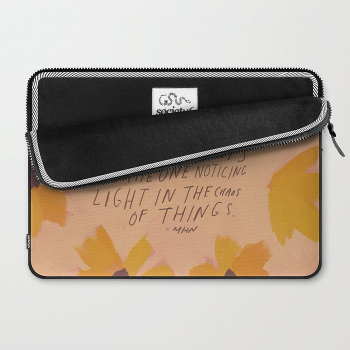 Noticing Light In The Chaos Of Things Laptop Sleeve Gallery Image 2