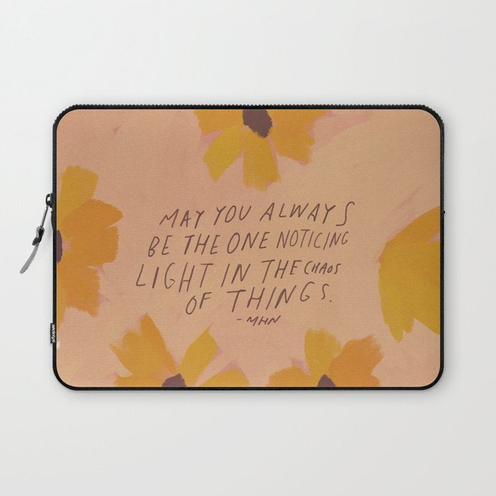 Noticing Light In The Chaos Of Things Laptop Sleeve Gallery Image 1