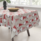 Christmas Gnomes Polka Pattern Tablecloth Gallery Image 3