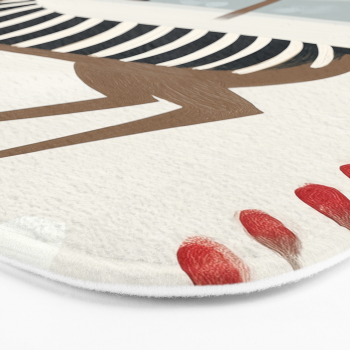 Deer In the Snowy Forest Bath Mat Gallery Image 3