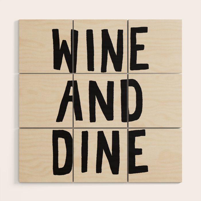 Wine And Dine Wood Wall Art Gallery Image 1
