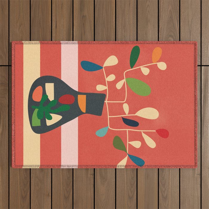 Vase of Vibrance 2 Outdoor Rug Gallery Image 1
