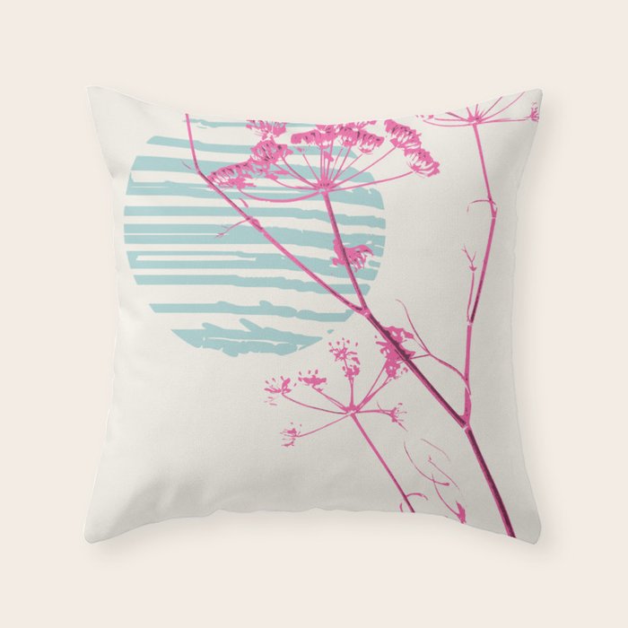 Plant based happyness Fennel still life Throw Pillow Gallery Image 6
