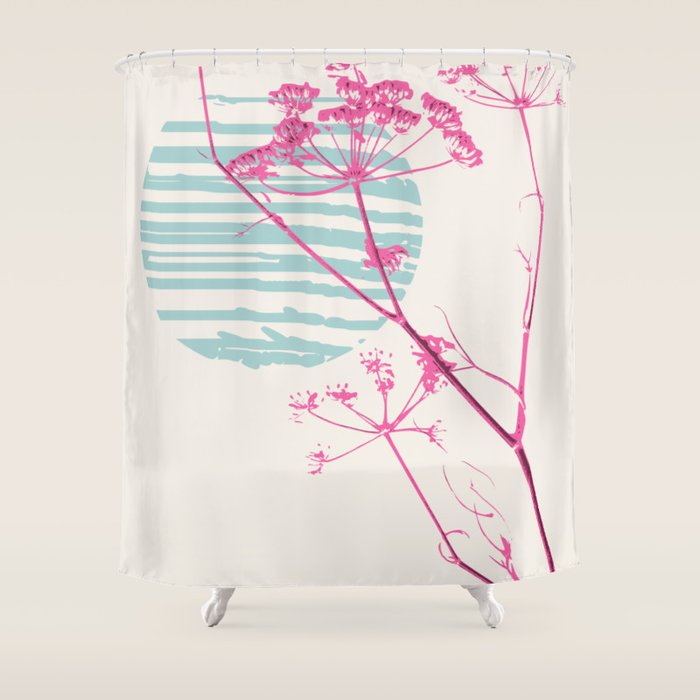 Plant based happyness Fennel still life Shower Curtain Gallery Image 1