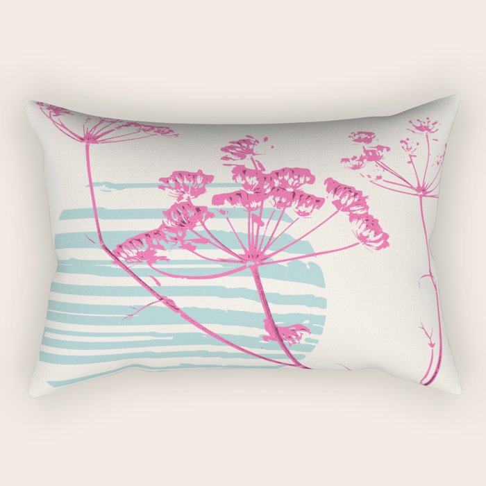 Plant based happyness Fennel still life Rectangular Pillow Gallery Image 2