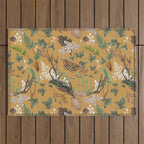 Bohemian Leafy Forest Outdoor Rug Gallery Image 1