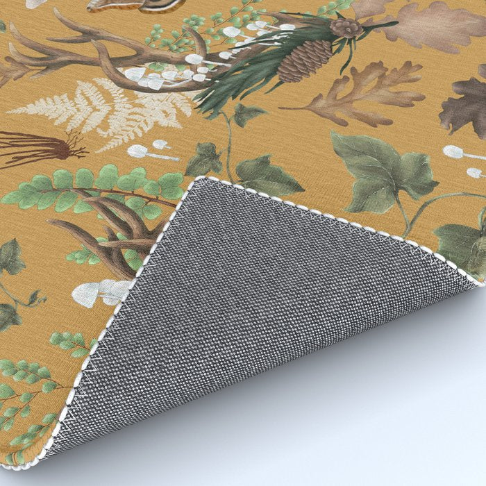 Bohemian Leafy Forest Rug Gallery Image 4