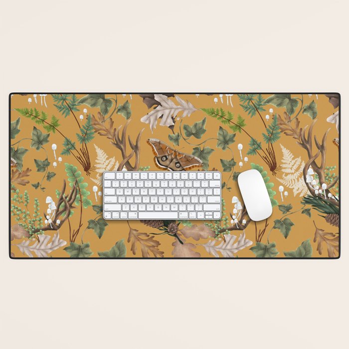 Bohemian Leafy Forest Desk Mat Gallery Image 1