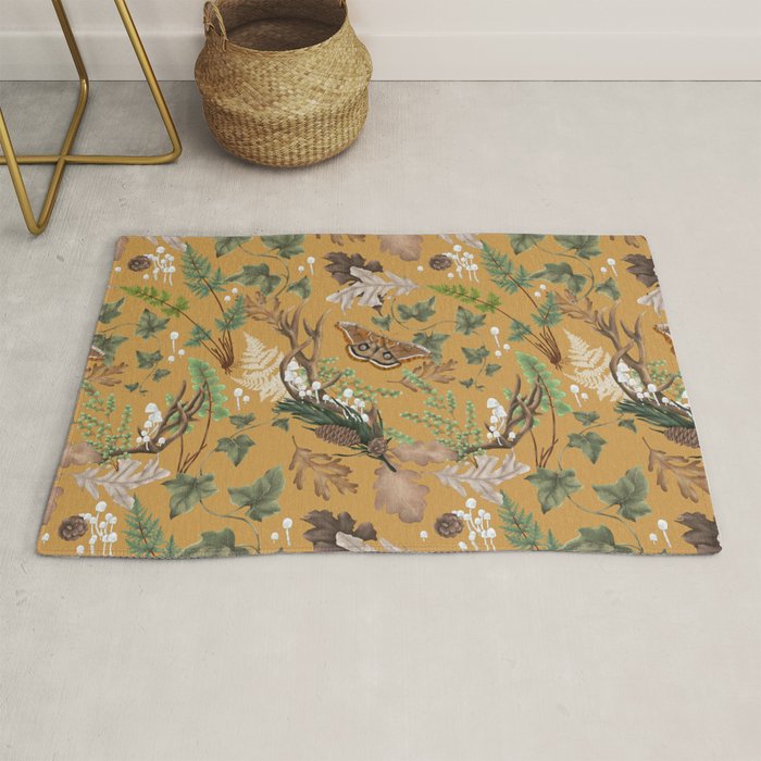 Bohemian Leafy Forest Rug Gallery Image 1