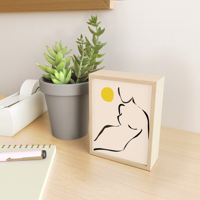 abstract minimal nude Mini Art Print Gallery Image 2