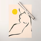 abstract minimal nude Wrapping Paper Gallery Image 1