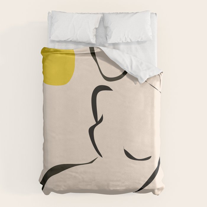 abstract minimal nude Duvet Cover Gallery Image 6