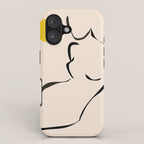 abstract minimal nude iPhone Case Gallery Image 1