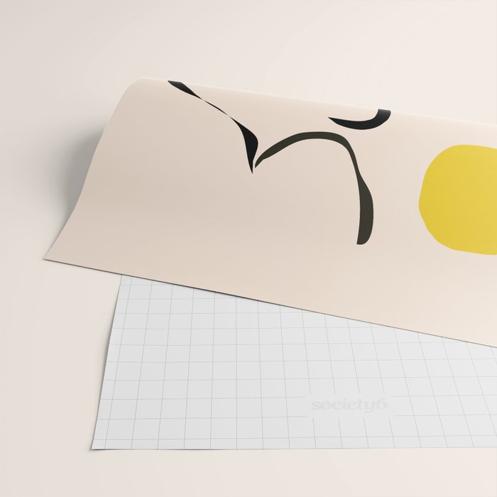 abstract minimal nude Wrapping Paper Gallery Image 2