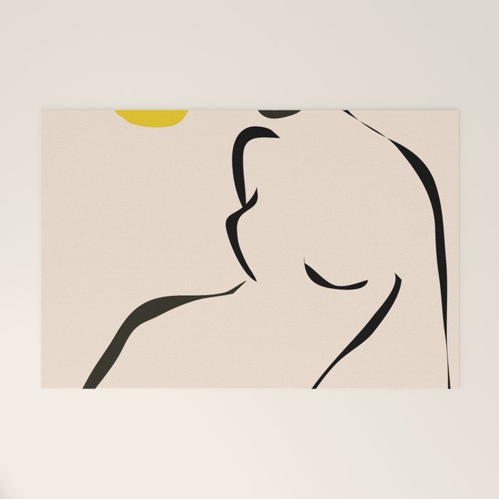 abstract minimal nude Welcome Mat Gallery Image 1