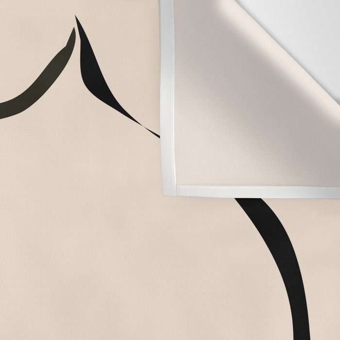 abstract minimal nude Wall Tapestry Gallery Image 3