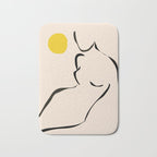 abstract minimal nude Bath Mat Gallery Image 1