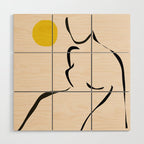 abstract minimal nude Wood Wall Art Gallery Image 1