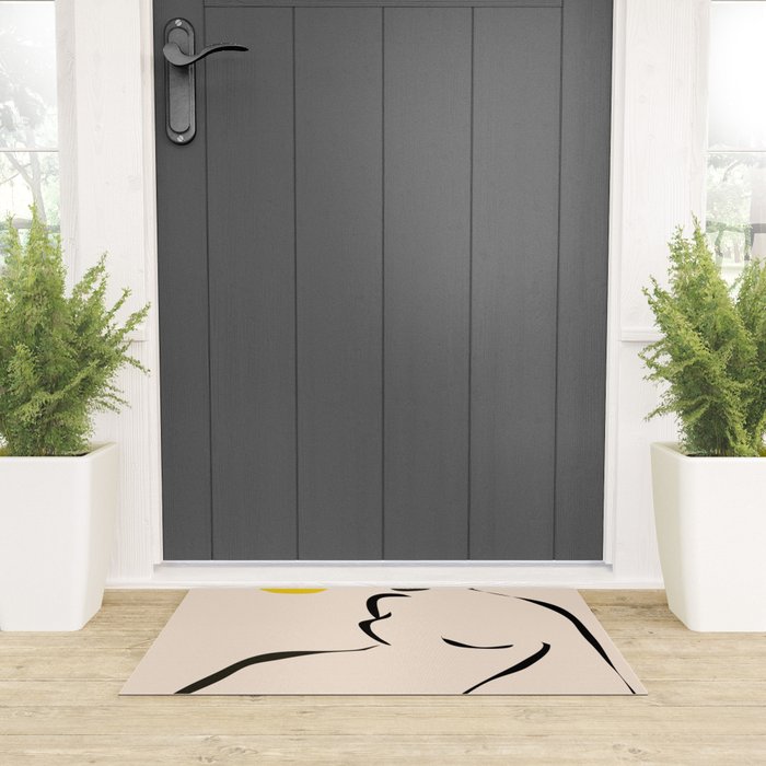 abstract minimal nude Welcome Mat Gallery Image 3