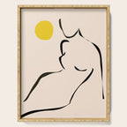 abstract minimal nude Serving Tray Gallery Image 1