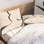 abstract minimal nude Pillow Sham Gallery Image 2
