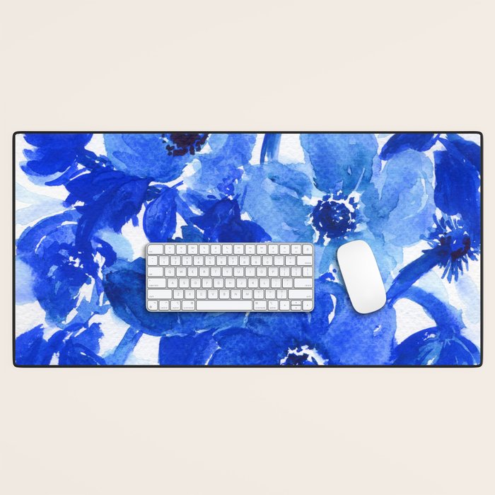 blue stillife Desk Mat Gallery Image 1