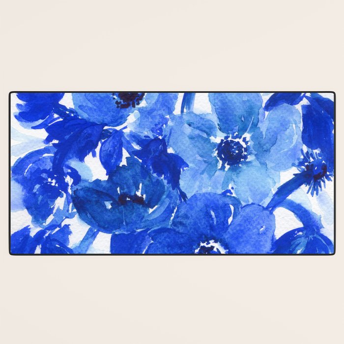 blue stillife Desk Mat Gallery Image 3