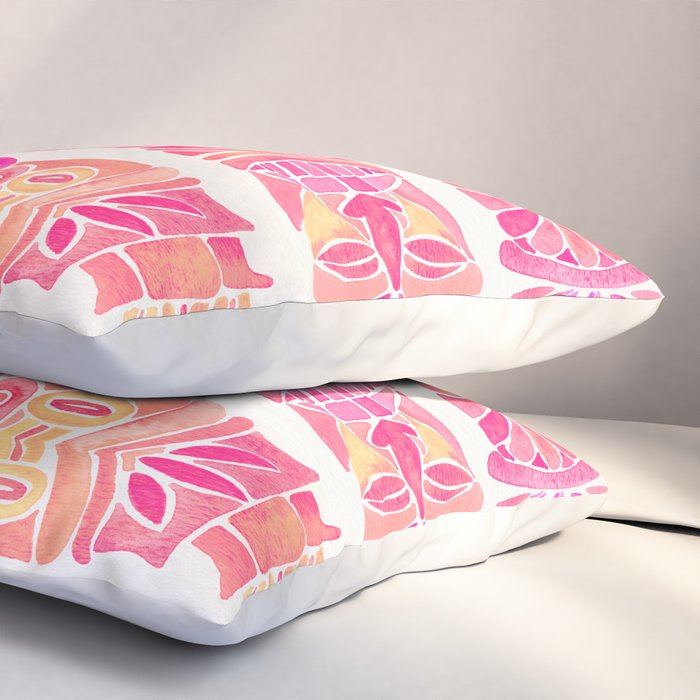Tiki Totems - Pink Palette Pillow Sham Gallery Image 3