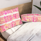 Tiki Totems - Pink Palette Pillow Sham Gallery Image 2