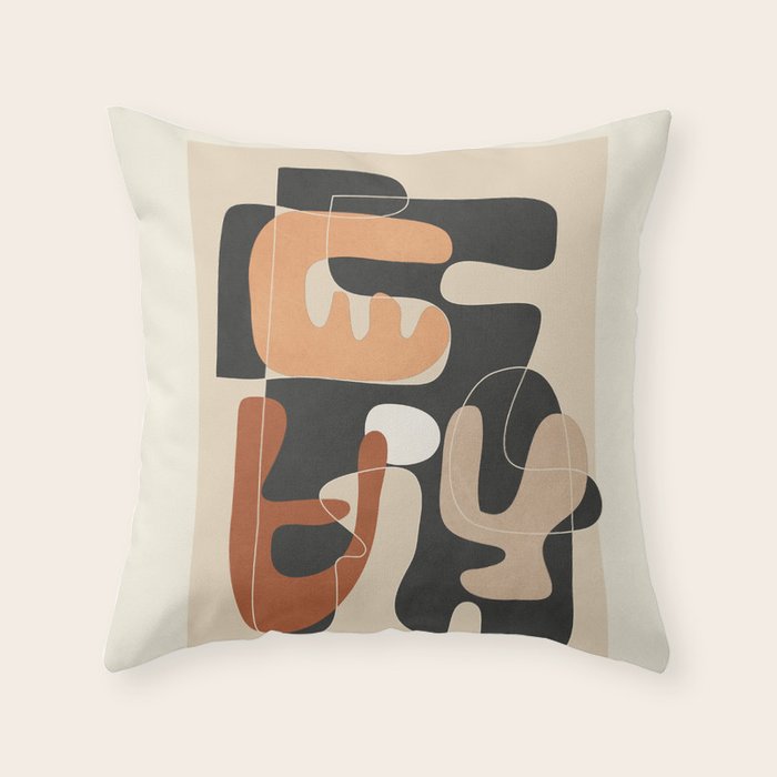 Organic Rhythms 8 Throw Pillow Gallery Image 6