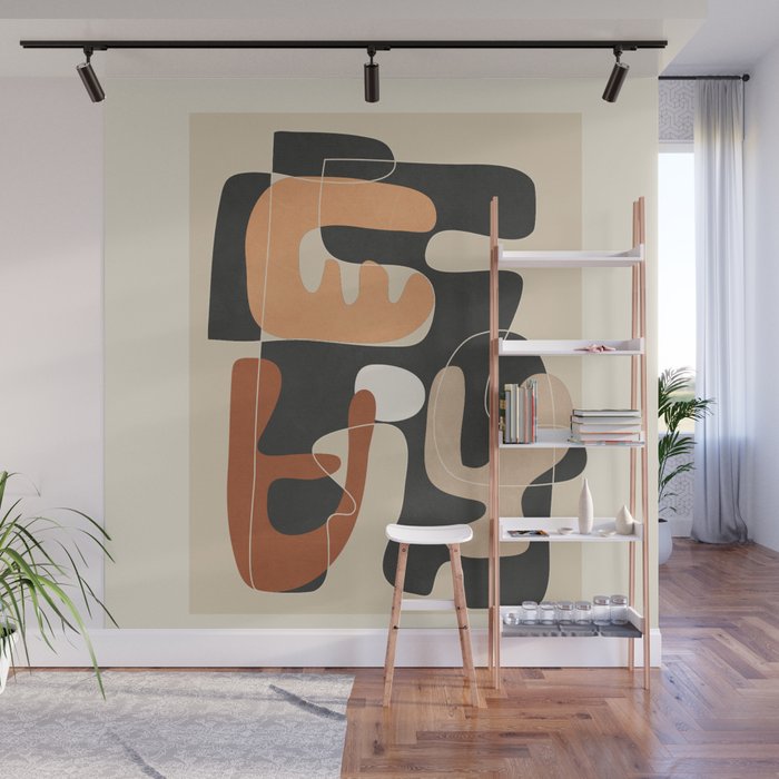 Organic Rhythms 8 Wall Mural Gallery Image 1