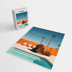 Bison By The Pool In Palm Springs Jigsaw Puzzle Gallery Image 2