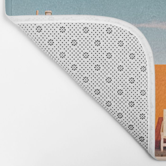 Bison By The Pool In Palm Springs Bath Mat Gallery Image 2