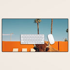 Bison By The Pool In Palm Springs Desk Mat Gallery Image 1