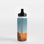 Bison By The Pool In Palm Springs Water Bottle Gallery Image 2