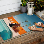 Bison By The Pool In Palm Springs Outdoor Rug Gallery Image 2
