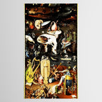 Bosch Garden Of Earthly Delights Panel 3 - Hell Tablecloth Gallery Image 2