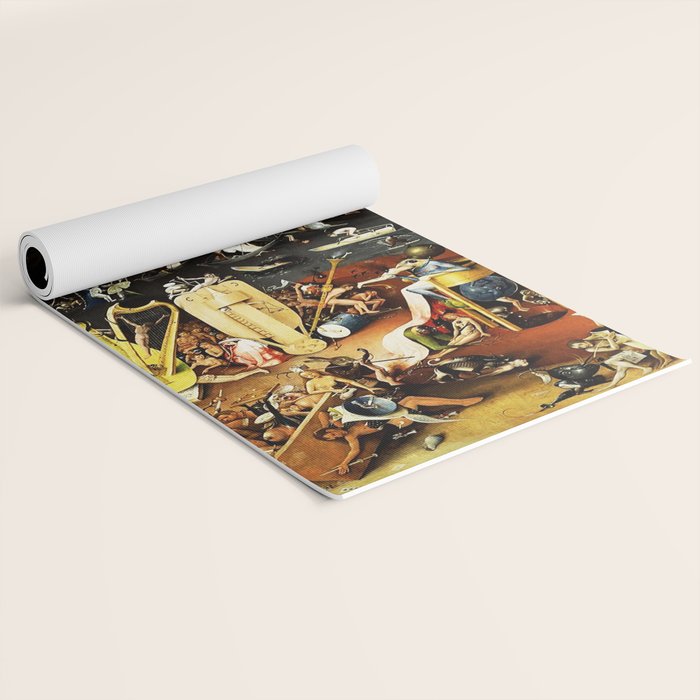 Bosch Garden Of Earthly Delights Panel 3 - Hell Yoga Mat Gallery Image 2